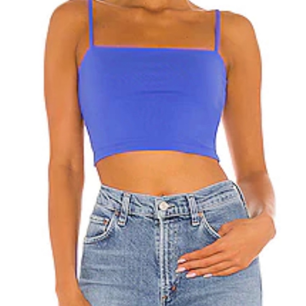 Thin strap crop tank